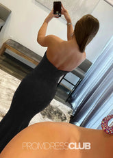 Gemma |Long Black Prom Dresses Near Me With Mermaid Sweetheart Sequins - Black - PromDressClub